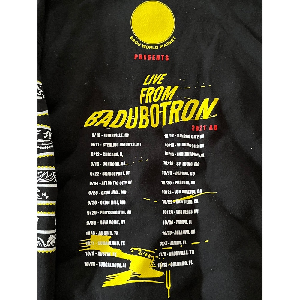 Erykah Badu Live From Badubotron 2021 Tour Hoodie Black Nubian Phenomenon Large - Picture 4 of 11